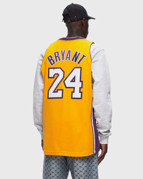 Mitchell Ness NBA AUTHENTIC JERSEY LOS ANGELES LAKERS 2009 10 KOBE BRYANT 24 Yellow Yellow