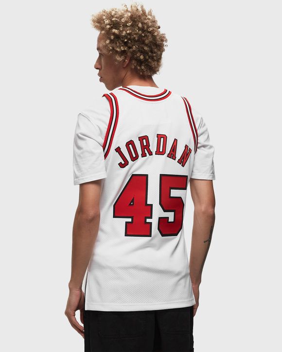 White jordan 2025 45 jersey