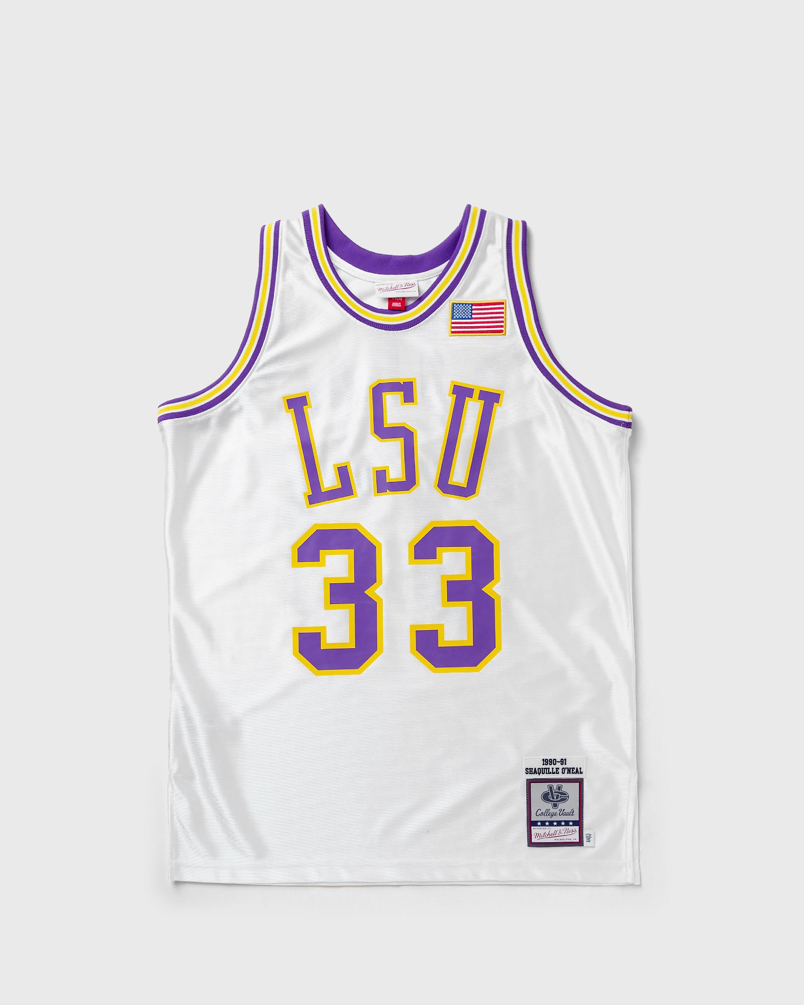 NCAA AUTHENTIC JERSEY LOUISANA STATE UNIVERSITY 1990-31 SHAQUILLE O´NEAL #33