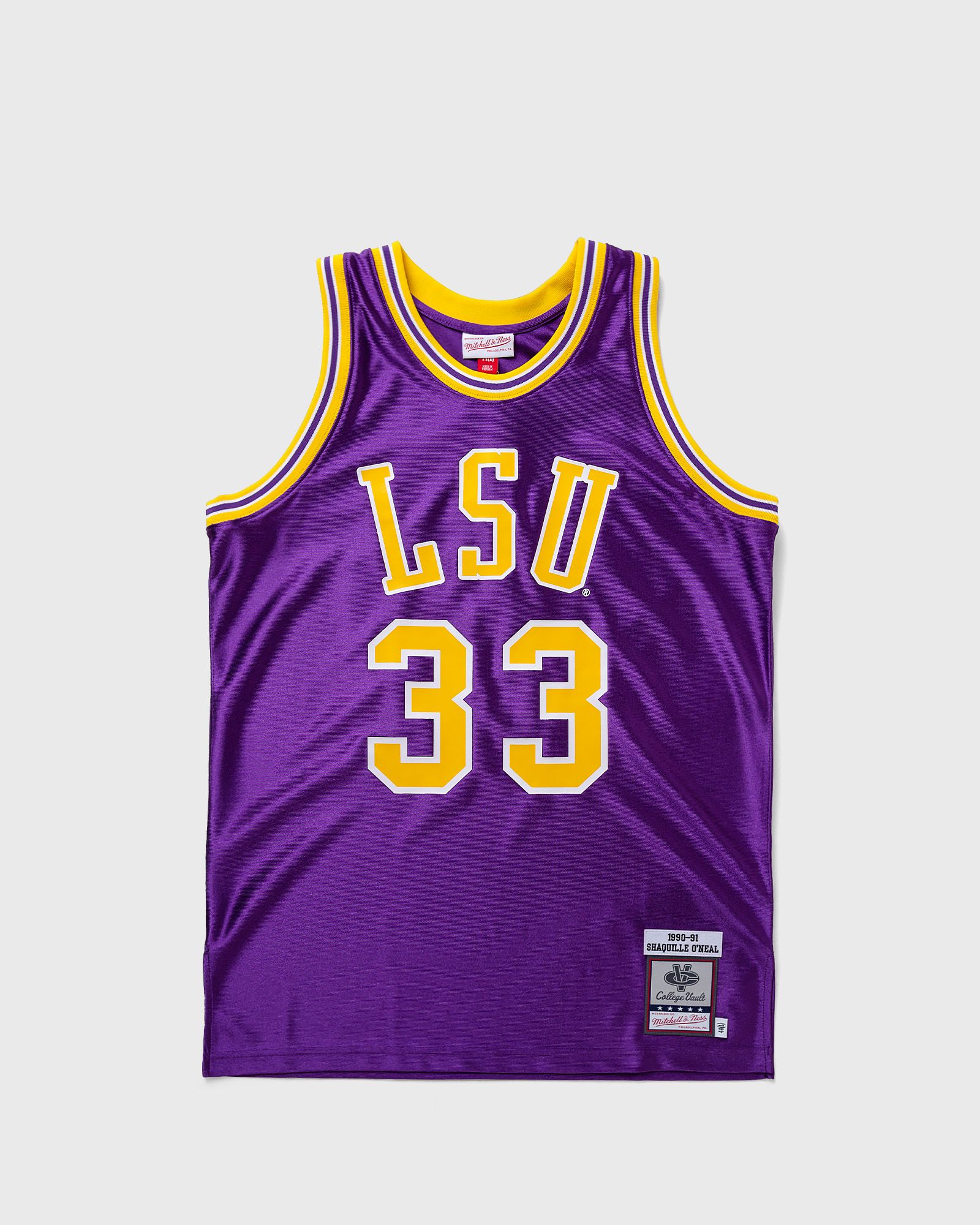 NCAA AUTHENTIC JERSEY LSU 1990-91 SHAQUILLE O'NEAL #33