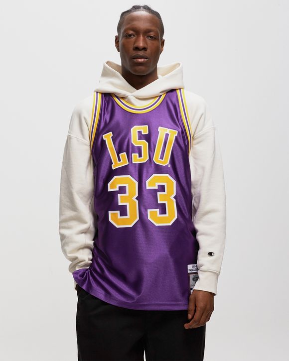 mitchell and ness LSU shaq jersey 90-91 jersey gold