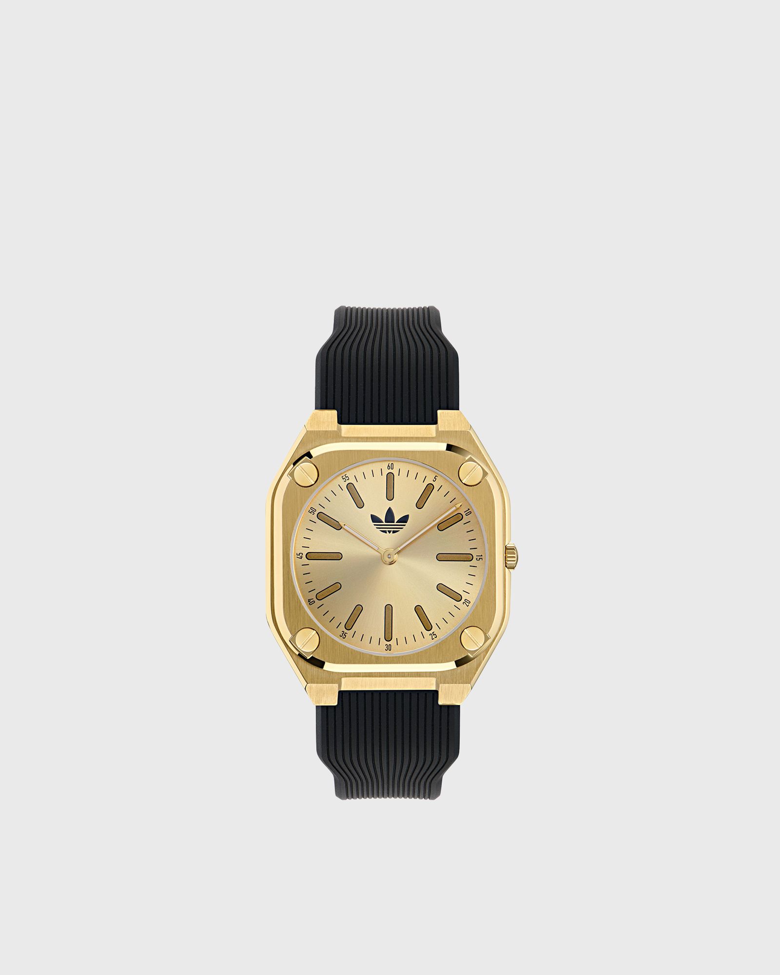 IP Gold SST Case Gold Dial Black Silicone Strap