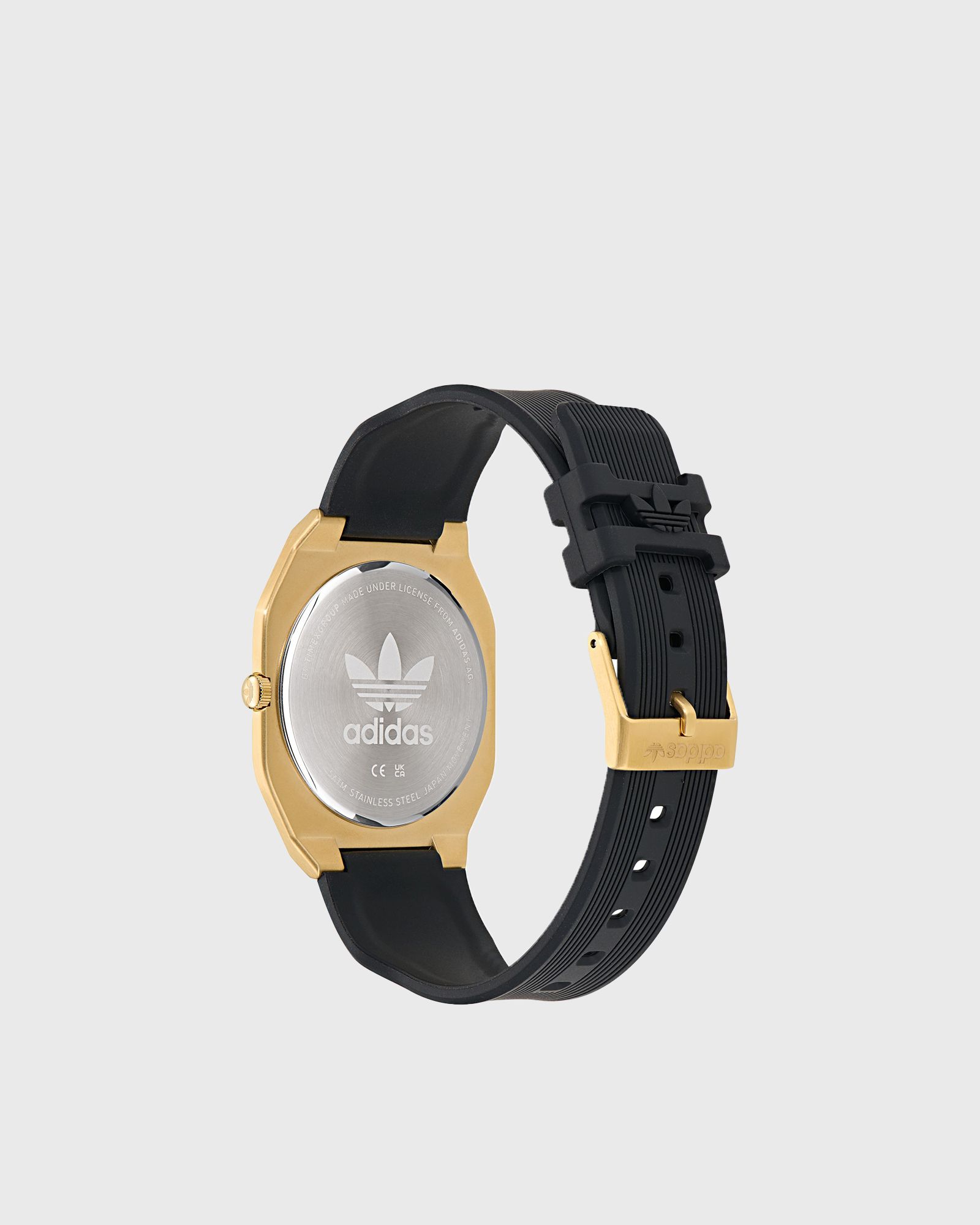 IP Gold SST Case Gold Dial Black Silicone Strap