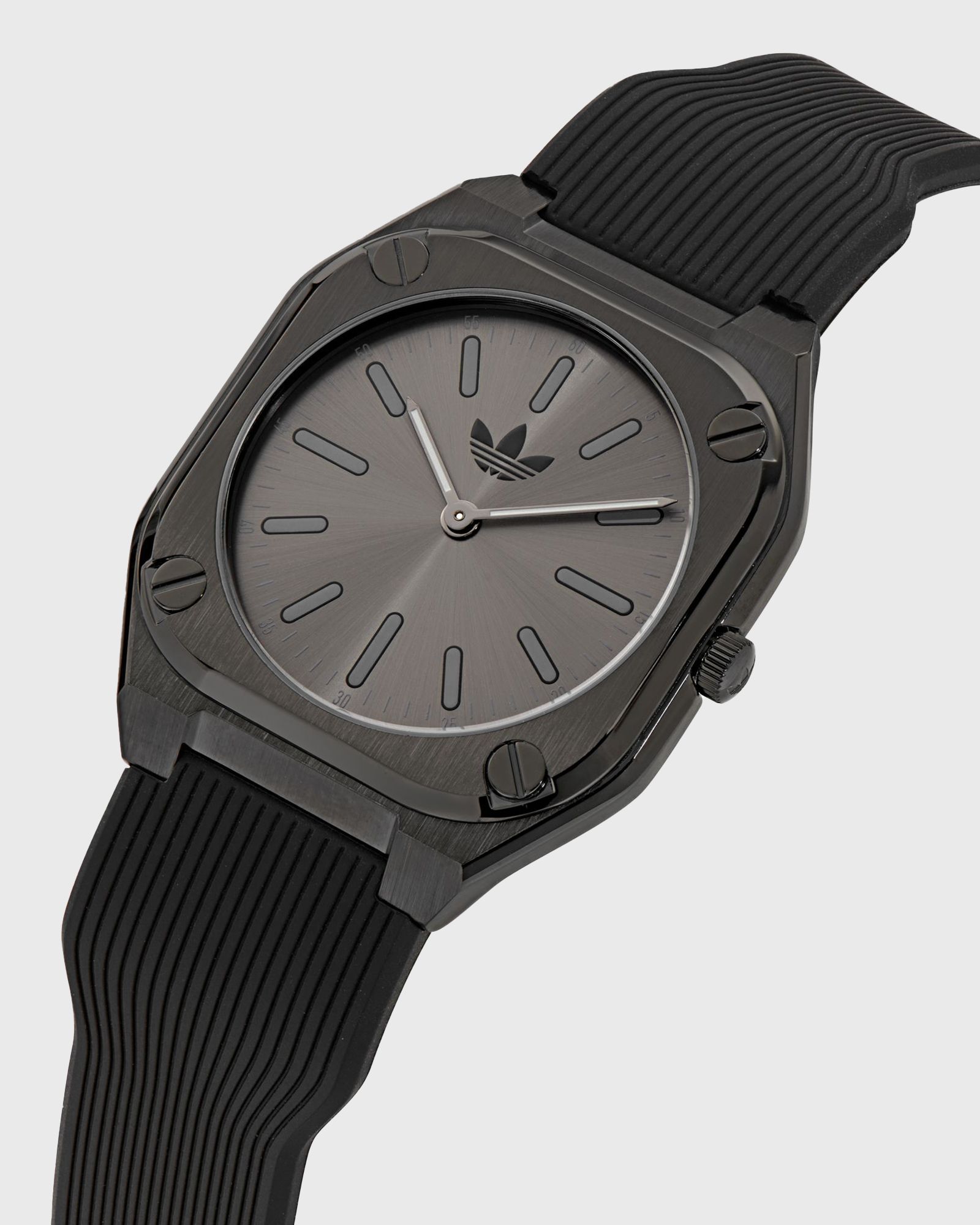 IP Black SST Case Black Dial Black Silicone Strap