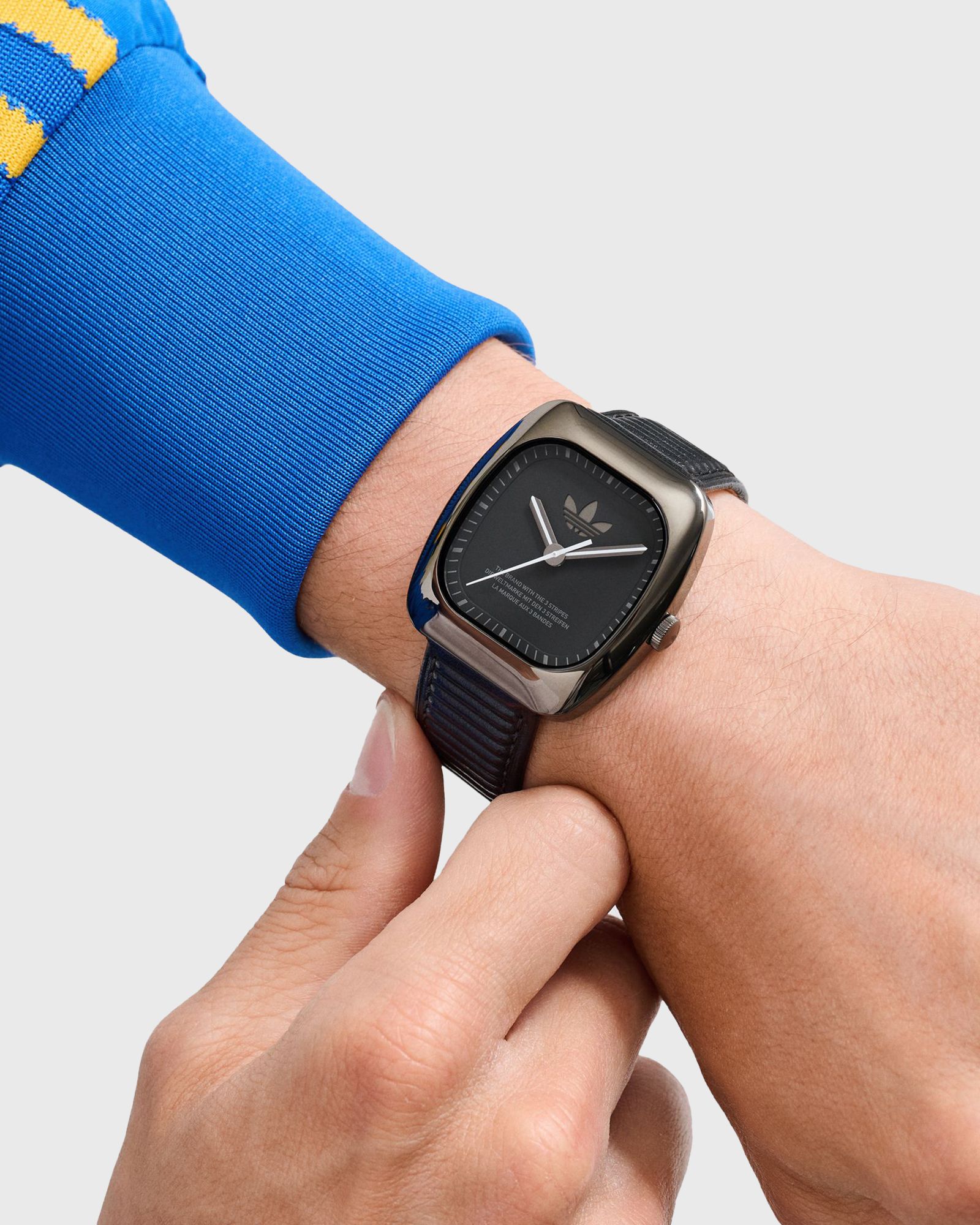 IP Gunmetal SST Case Black Dial Black Leather Strap