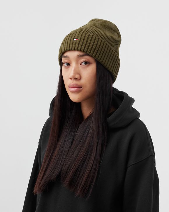 kredsløb tetraeder forvrængning Tommy Hilfiger PIMA COTTON CASHMERE CUFFED Beanie Green | BSTN Store