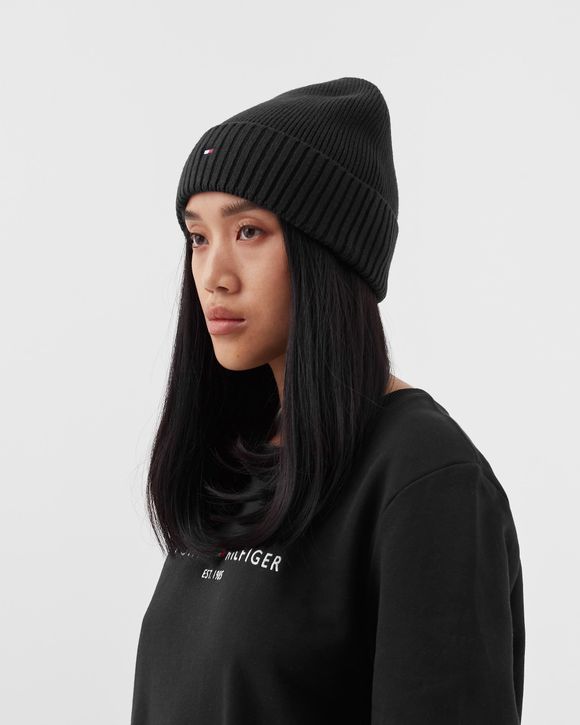 Tommy hilfiger black beanie hot sale