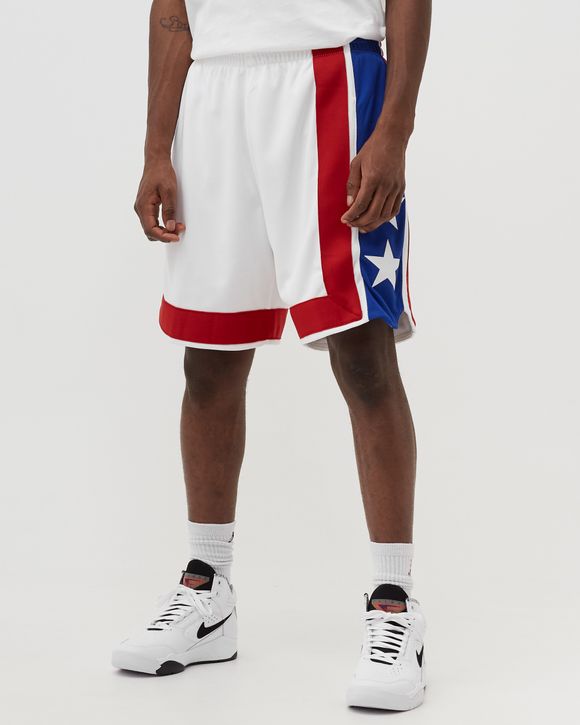 Technical jersey basketball shorts in red and white