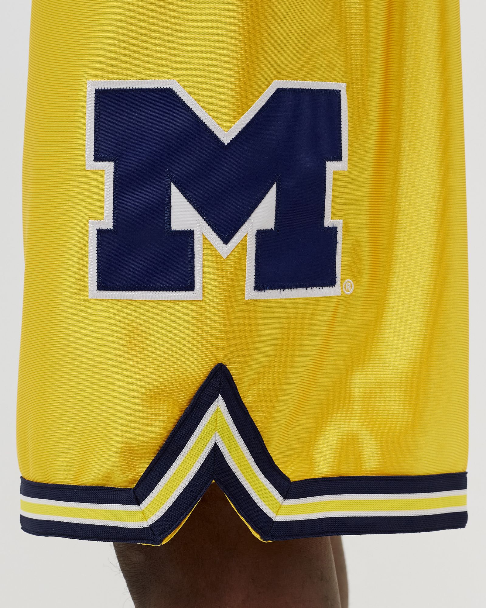 NCAA MAIZE SHORTS UNIVERSITY OF MICHIGAN 1991