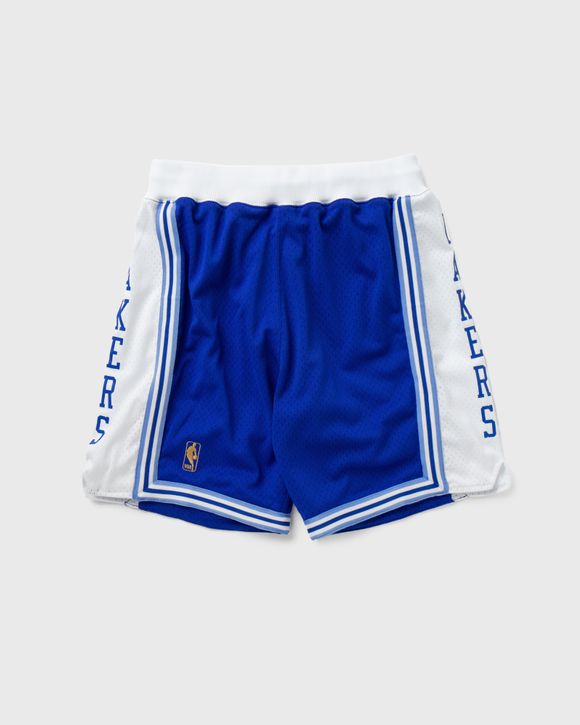 Men's Mitchell & Ness Blue/White Los Angeles Lakers 2009/2010 Hardwood Classics Authentic Shorts