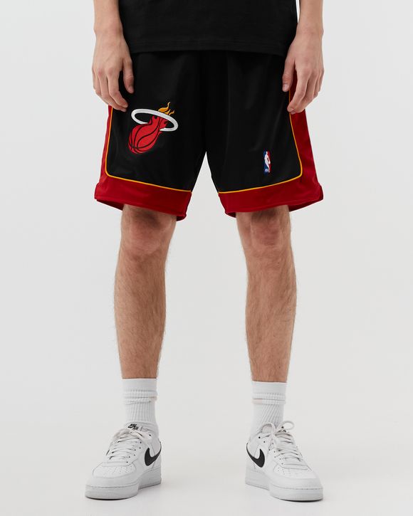 Mitchell & Ness Men's Miami Heat Black Swingman Shorts, Medium