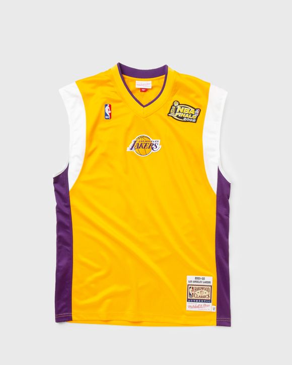 Men's Mitchell & Ness Kareem Abdul-Jabbar Gold Los Angeles Lakers Big Tall Hardwood Classics Jersey