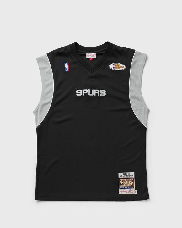 Mitchell & Ness NBA SAN ANTONIO SPURS WORDMARK MESH SHOOTING V-NECK SHIRT