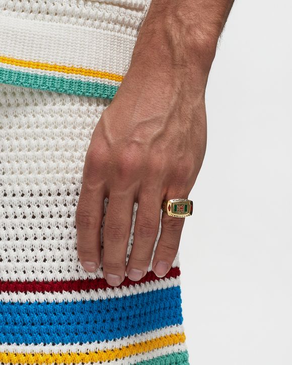 Casablanca TENNIS CLUB RING Gold | BSTN Store