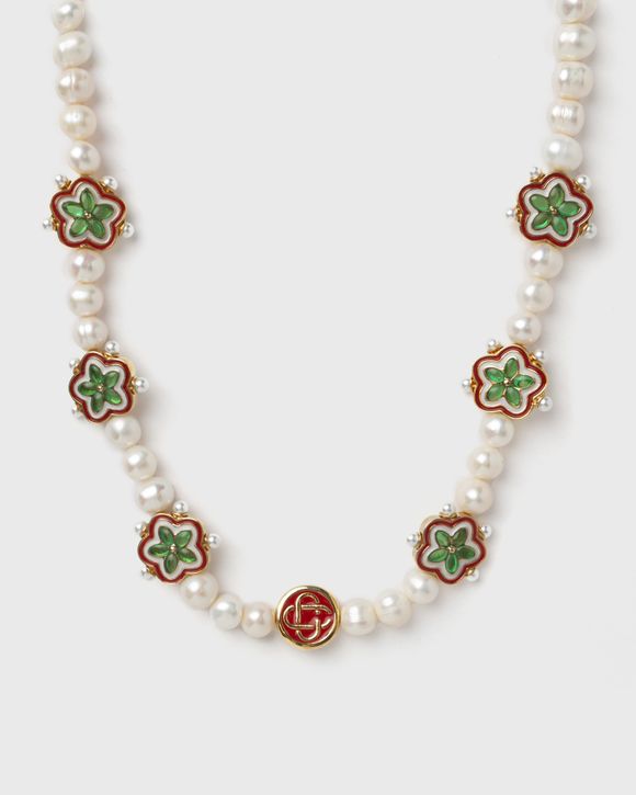 Casablanca GRADIENT FLOWER SHORT NECKLACE Multi | BSTN Store