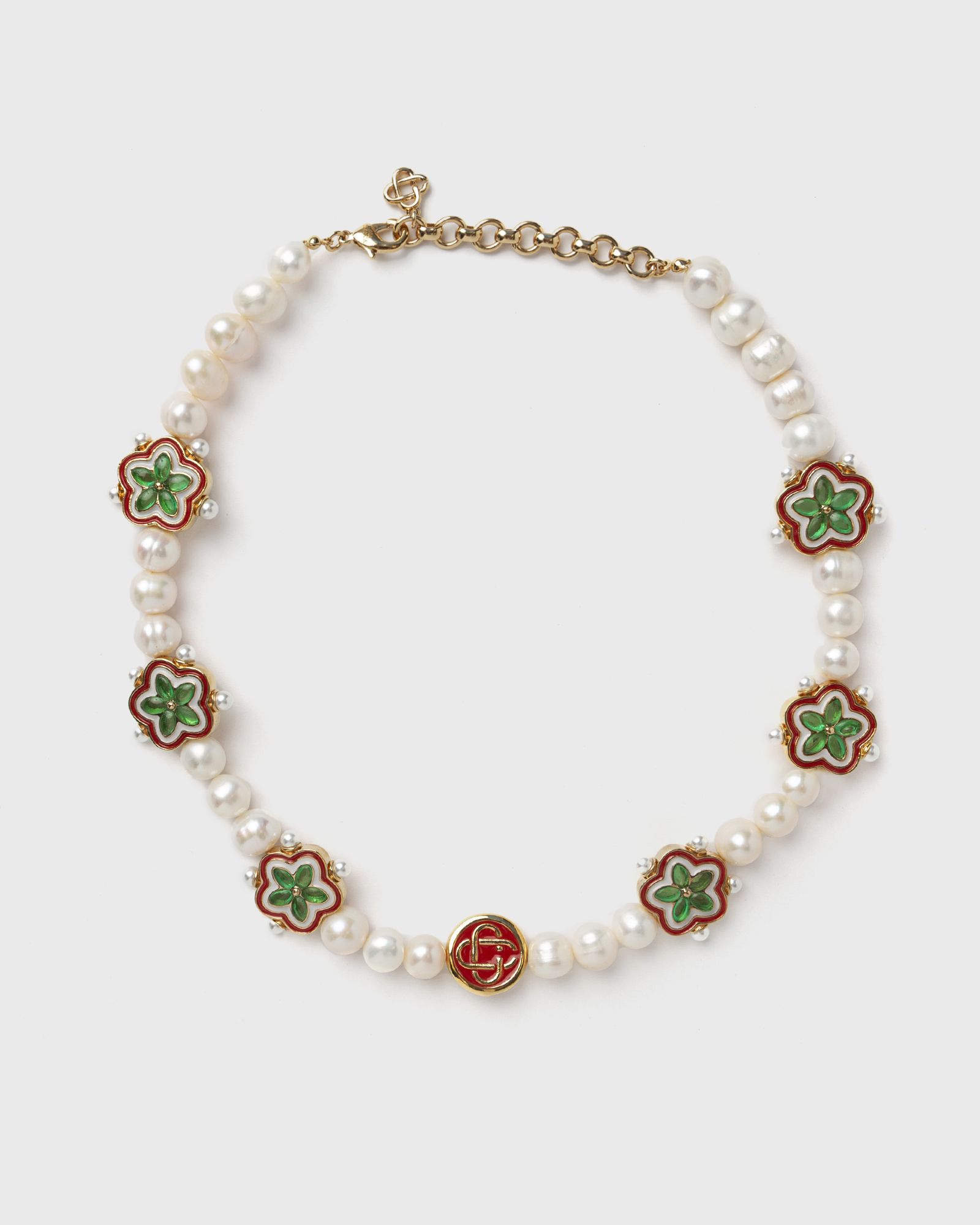 GRADIENT FLOWER SHORT NECKLACE