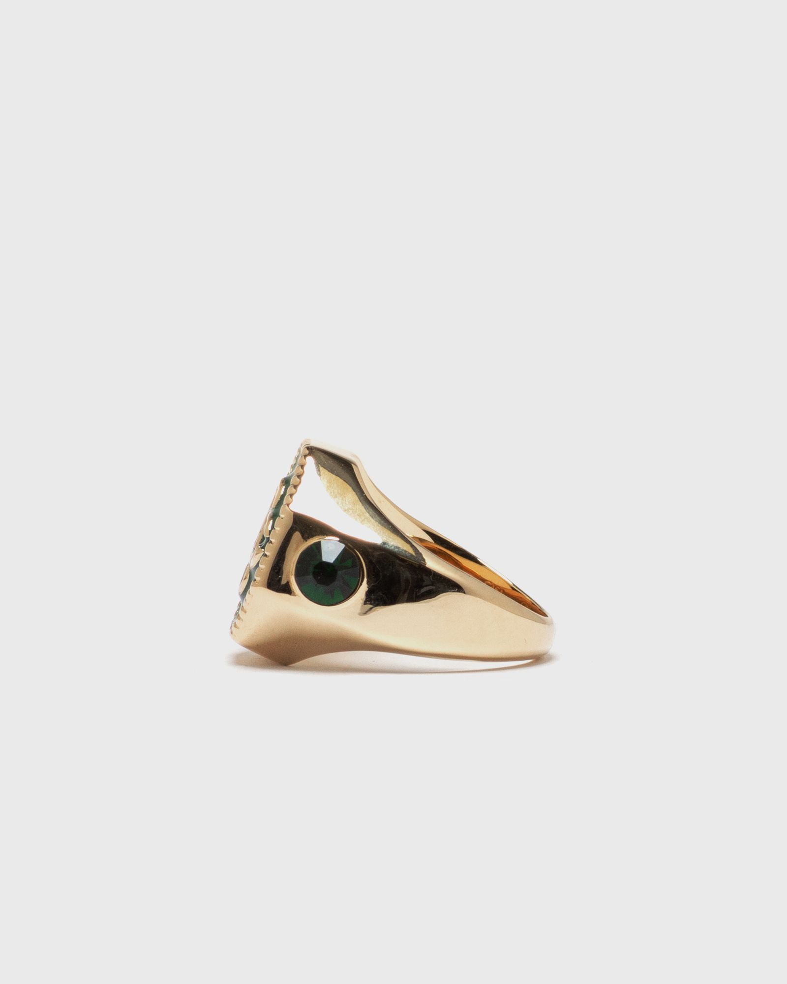 GOLD PLATED MONOGRAM RING