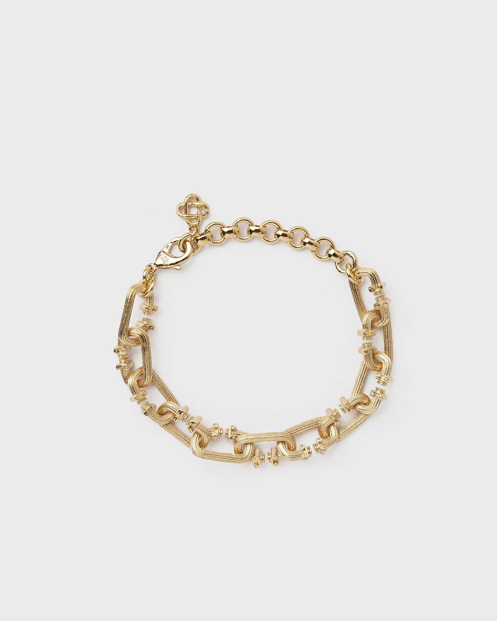 SMALL C LINK COLUMN BRACELET