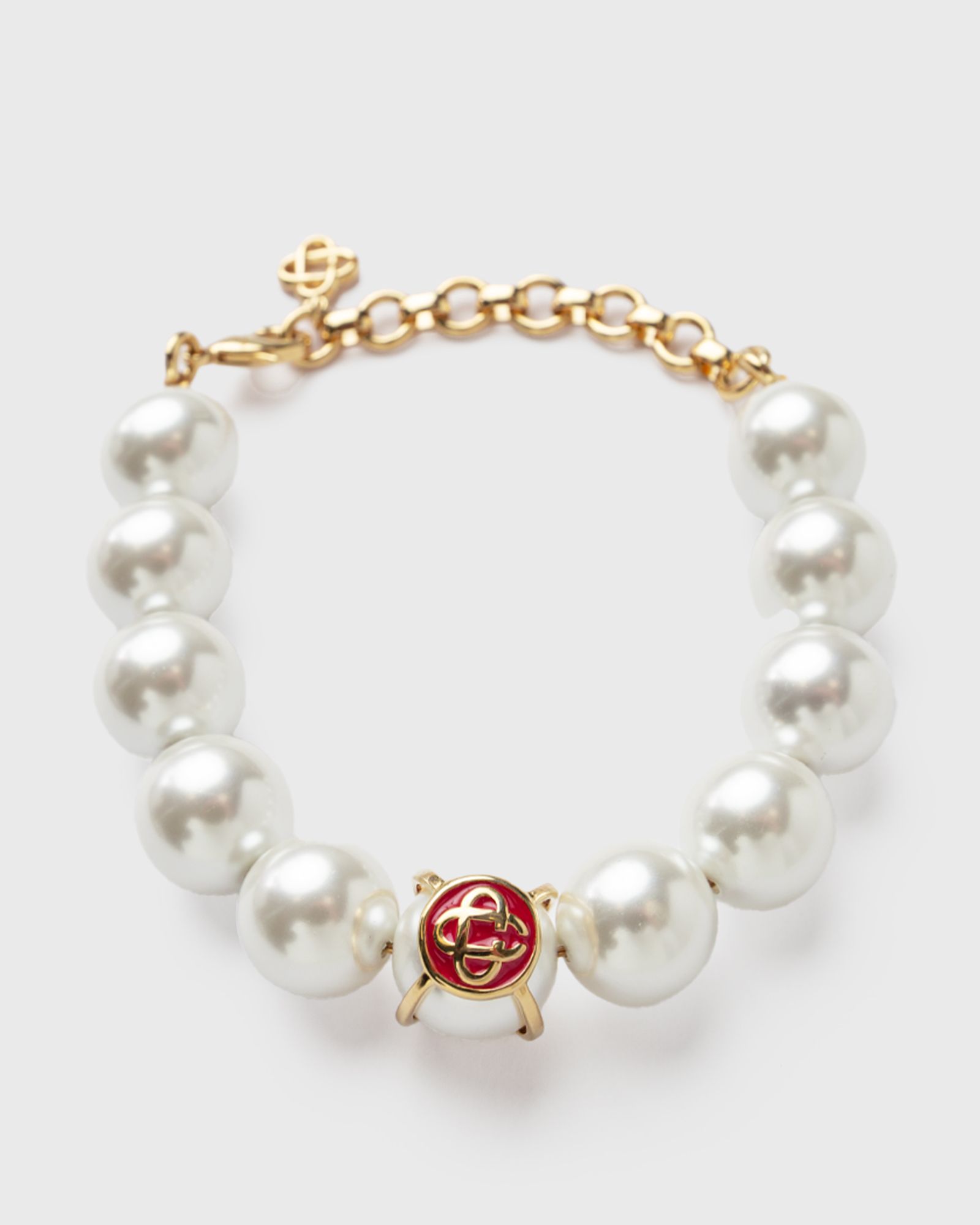 LOGO PEARL BRACELET