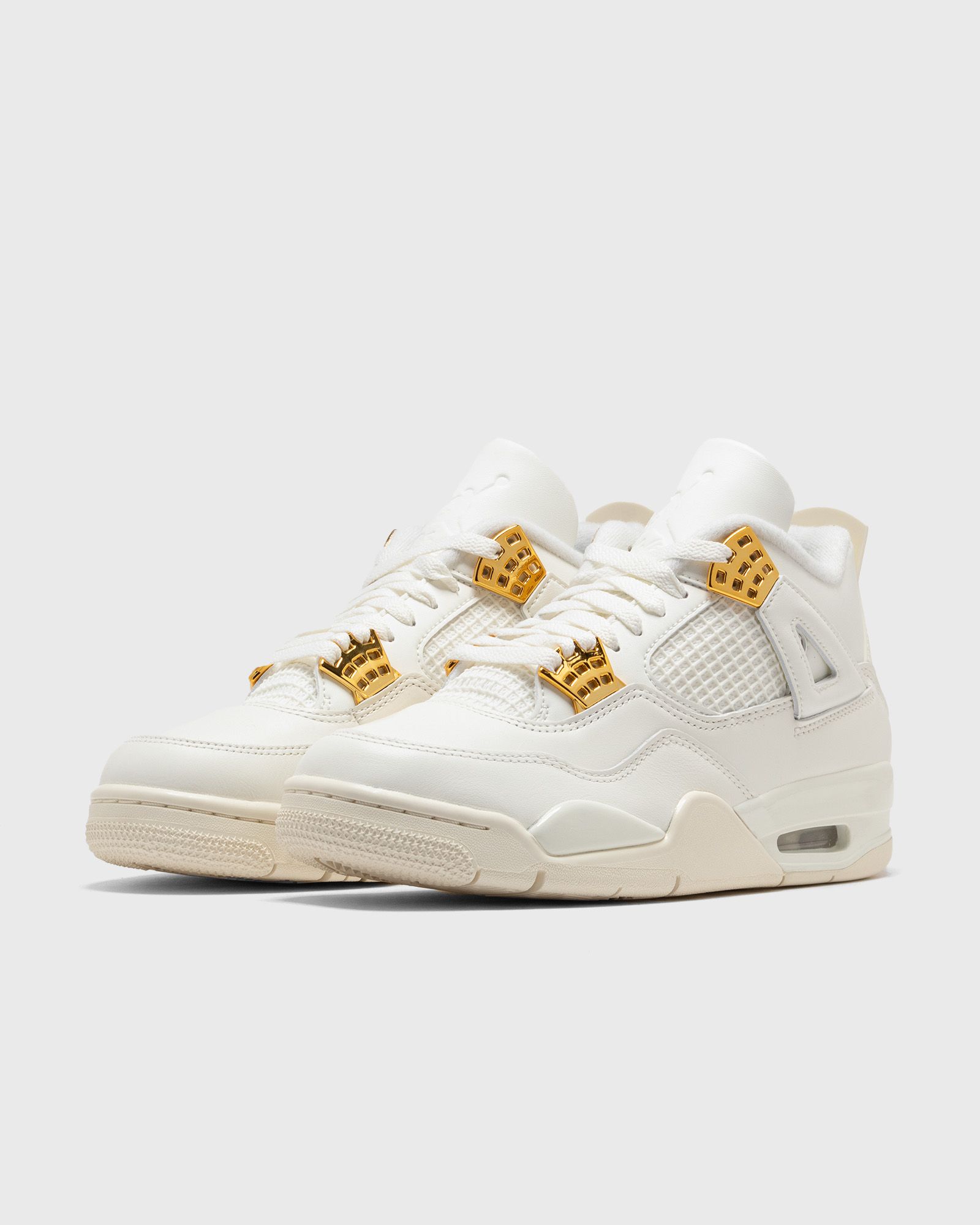 WMNS AIR JORDAN 4 RETRO White and Gold