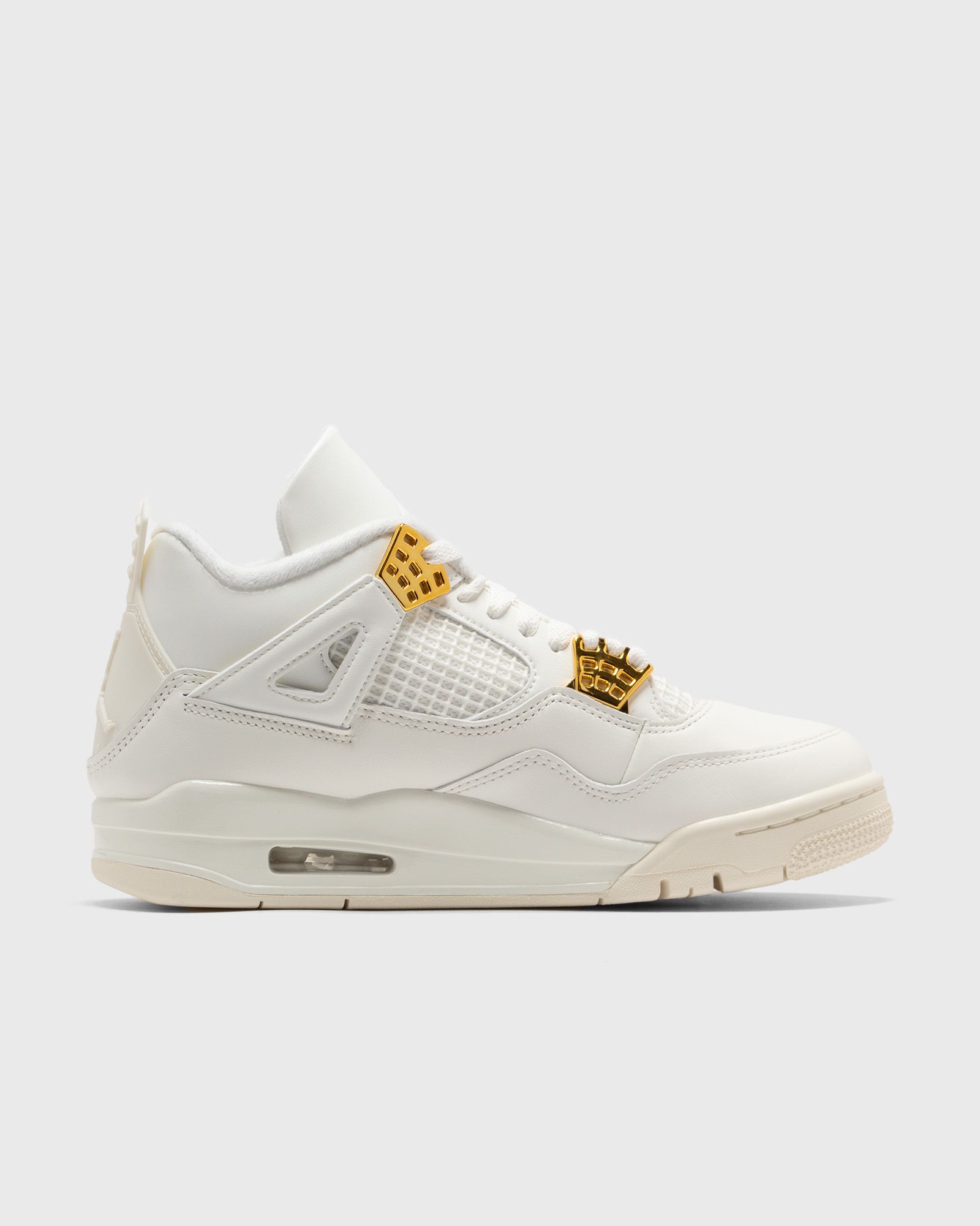WMNS AIR JORDAN 4 RETRO White and Gold