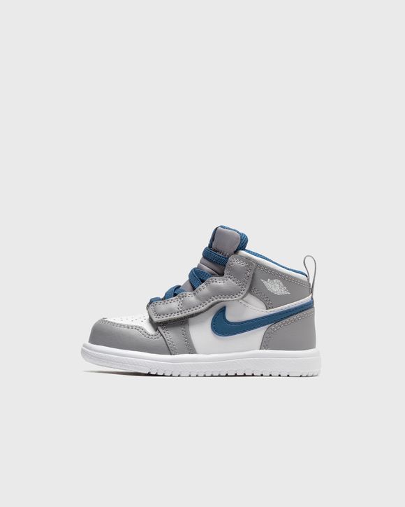 Jordan Jordan 1 Mid (TD) Grey - CEMENT GREY/WHITE-TRUE BLUE