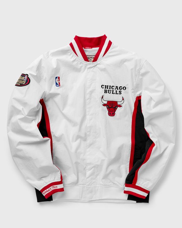 Mitchell & Ness Men's Chicago Bulls Authentic Warm Up Jacket - White