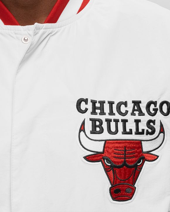 Mitchell & Ness Men's Chicago Bulls Authentic Warm Up Jacket - White