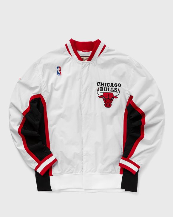 Mitchell & Ness Men's Chicago Bulls Authentic Warm Up Jacket - White