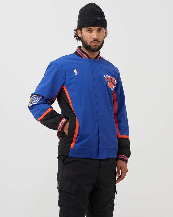 Mitchell and ness 2025 knicks warm up jacket