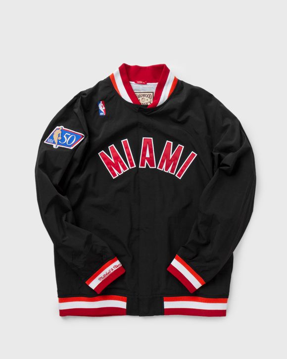 Mitchell & Ness Miami Heat Heavyweight Satin Jacket Black