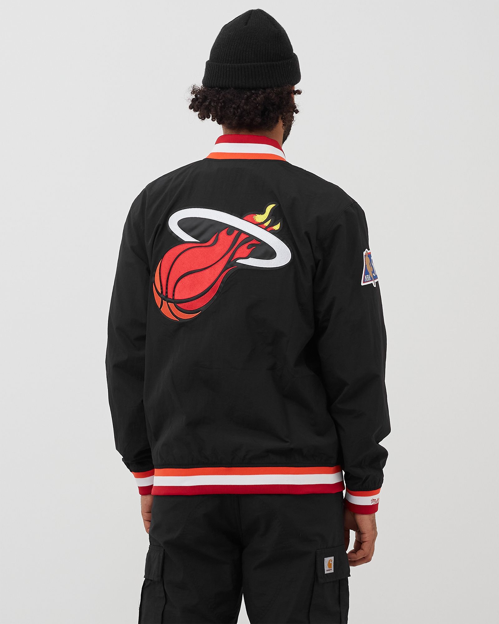 Mitchell & Ness Miami Heat ジャケット Mitchell and Ness Miami Heat Hardwood Night Windbreaker