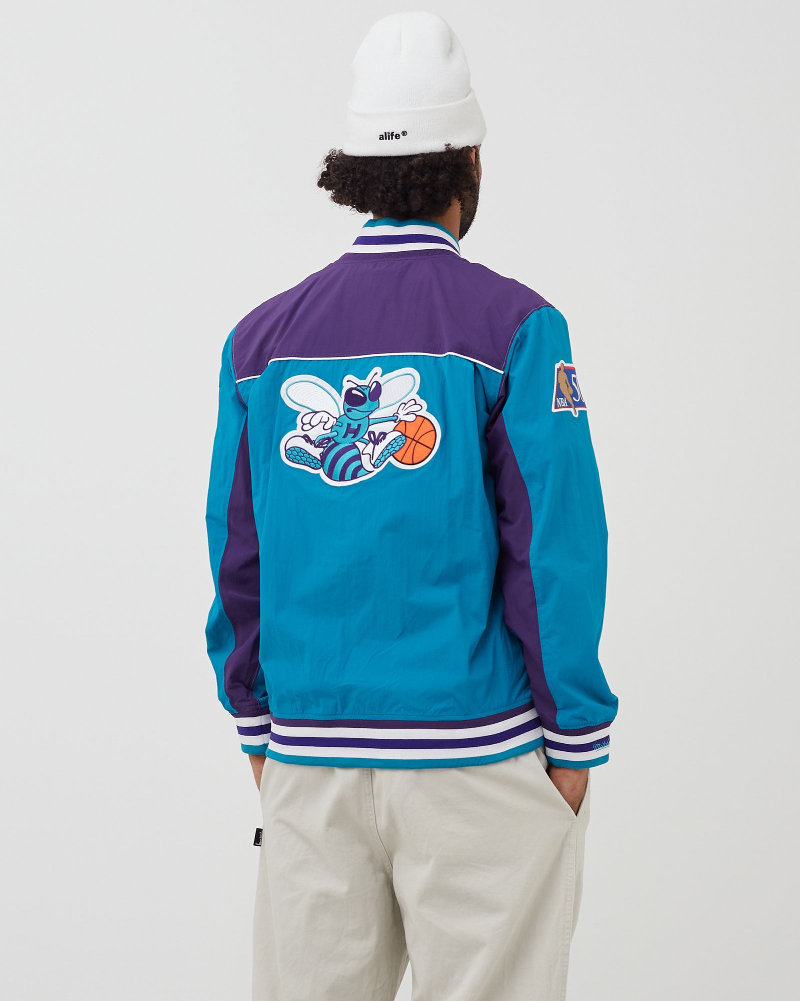 NBA Authentic Warm Up Jacket Charlotte Hornets 1996-97