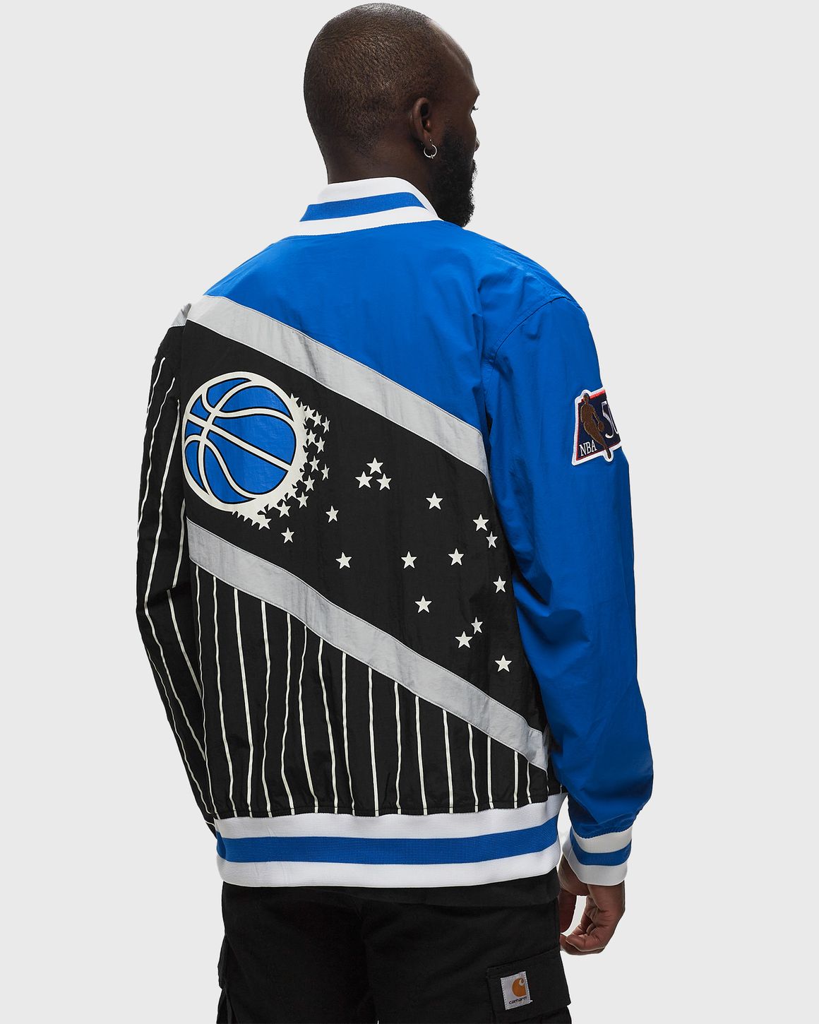 Mitchell Ness NBA Authentic Warm Up Jacket Orlando Magic 1996 97 Black Blue BSTN Store