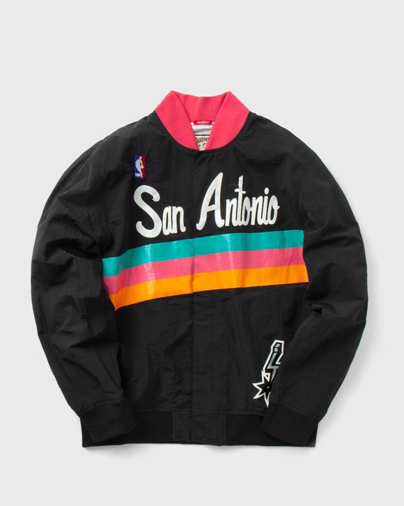 Mitchell & Ness NBA Authentic Warm Up Jacket San Antonio Spurs 1994-95 Men Bomber Jackets|Team Jackets Black in Size:M