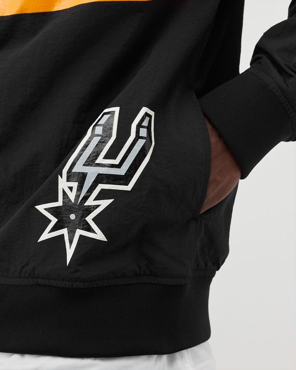 The San Antonio Spurs Authentic Warm Up Jacket in 413T418ANYYGH-BLA