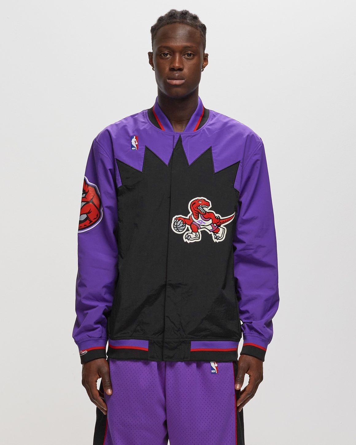 Mitchell Ness NBA Authentic Warm Up Jacket Toronto Raptors 1995 96 Purple BSTN Store