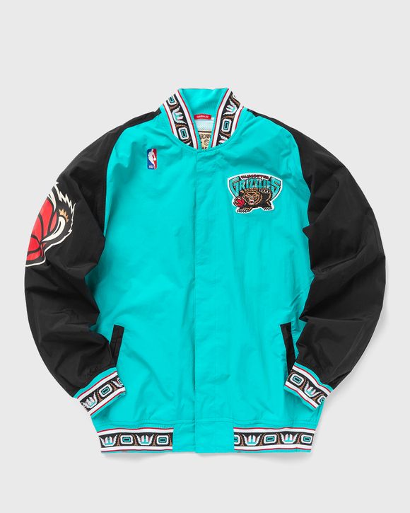 Men's Mitchell & Ness Turquoise Vancouver Grizzlies Hardwood Classics Authentic Warm-Up Full-Snap Jacket