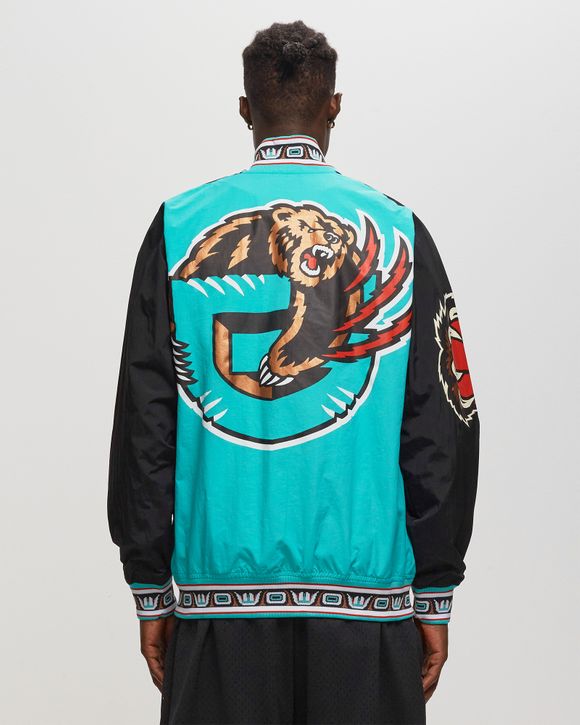 Men's Mitchell & Ness Turquoise Vancouver Grizzlies Hardwood Classics Authentic Warm-Up Full-Snap Jacket