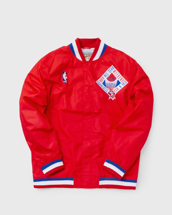 Mitchell & Ness Authentic Warm Up Jacket All-Star West 1991-92 Men College Jackets|Team Jackets Red in Size:S