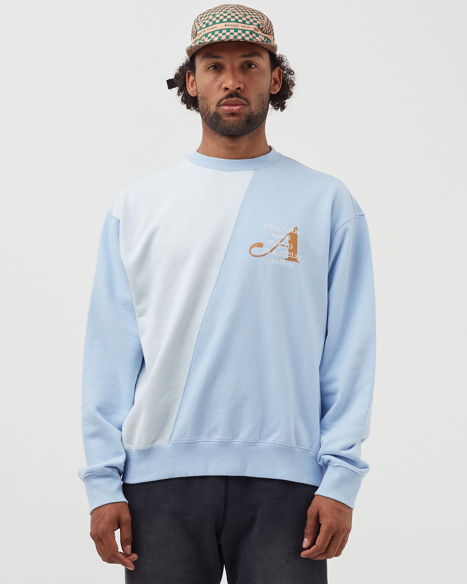 TWO-TONE SPLIT CITY CREWNECK