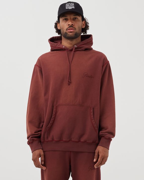 Awake SUNBLEACHED LOGO HOODIE Red - MAROON