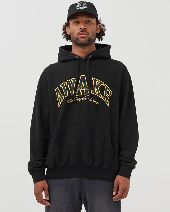 PEOPLE'S CHAMP PLAID LOGO HOODIE