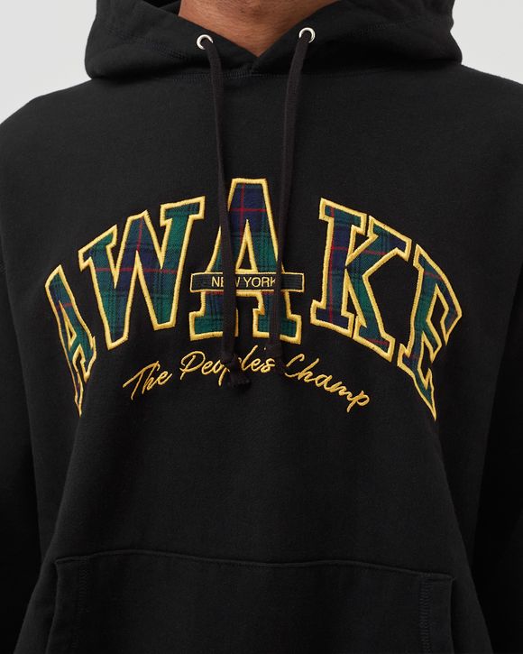 PEOPLE'S CHAMP PLAID LOGO HOODIE