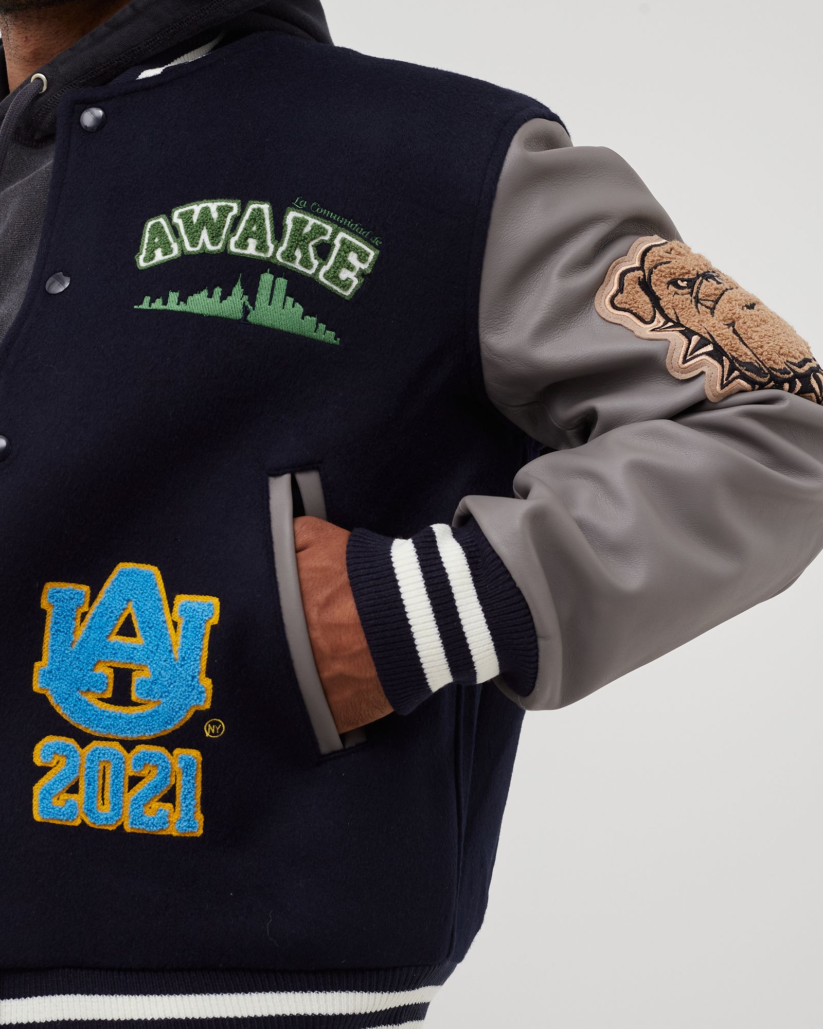 CHENILLE PATCHES VARSITY JACKET