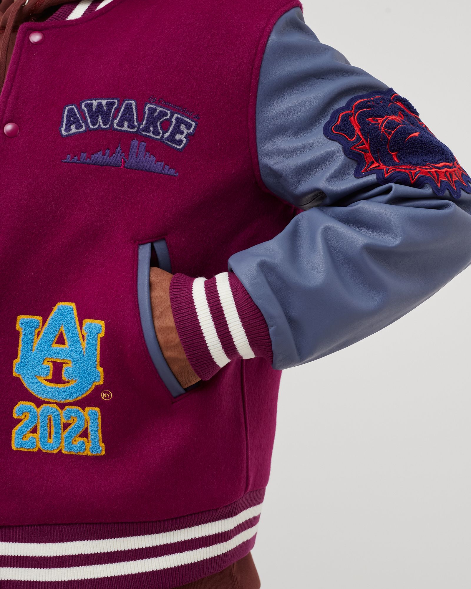 CHENILLE PATCHES VARSITY JACKET