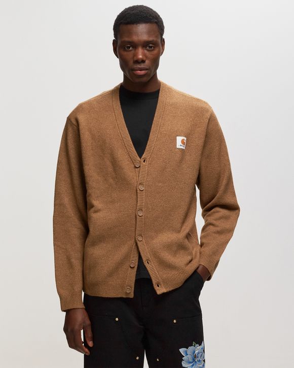 AWAKE NY X CARHARTT WIP CARDIGAN - HAMILTON BROWN