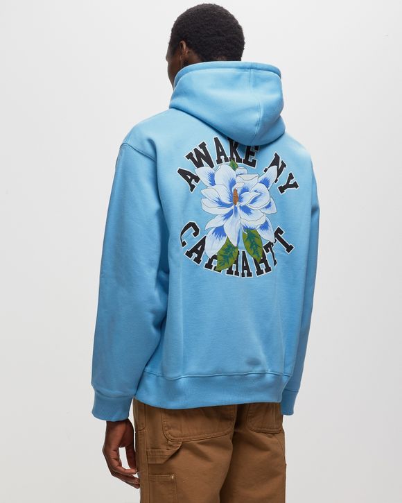 AWAKE NY X CARHARTT WIP PRINTED HOODIE - BLUE