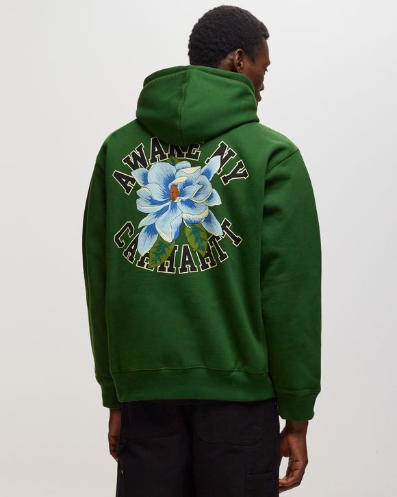 AWAKE NY X CARHARTT WIP PRINTED HOODIE - DARK GREEN