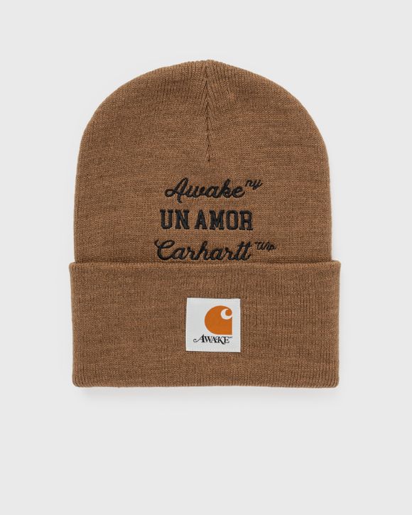 Awake AWAKE NY X CARHARTT WIP UN AMOR BEANIE Brown - HAMILTON BROWN